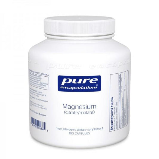 Magnesium (citrate/malate) 120 mg - 180 Vegetarian Capsule