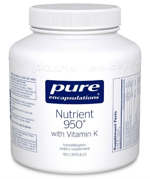 Nutrient 950 with Vitamin K - 180 Vegetarian Capsules