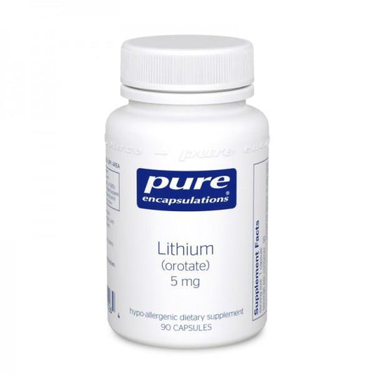 Lithium (orotate) 5 mg - 90 Vegetarian Capsule
