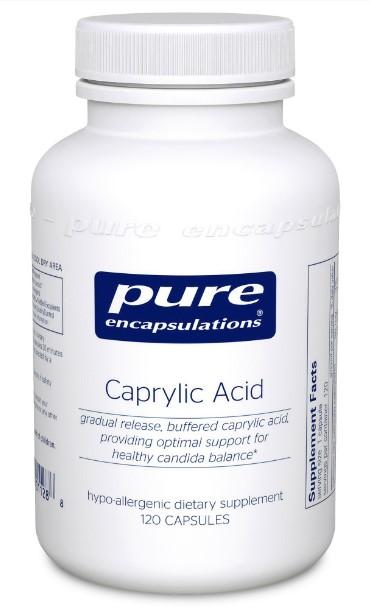 Caprylic Acid - 120 Vegetarian Capsules