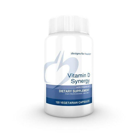 Vitamin D Synergy with Vitamin K1 - 120 Vegetarian Capsules