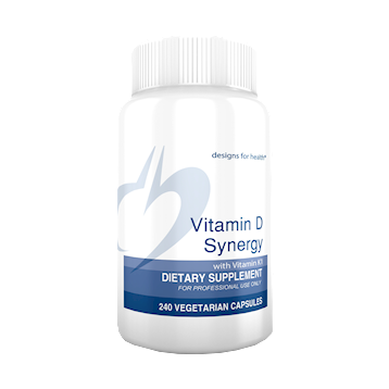 Vitamin D Synergy with Vitamin K1 - 240 Vegetarian Capsules